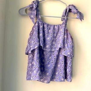 Pastel Purple Flowy Top